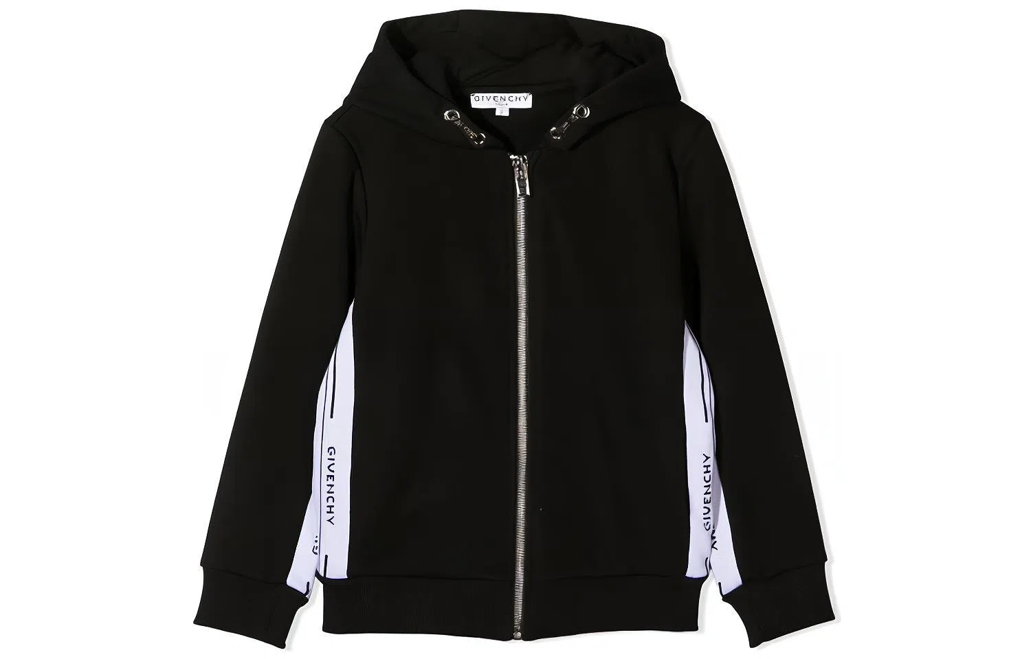 Givenchy Side Logo Zip Hoodie Black