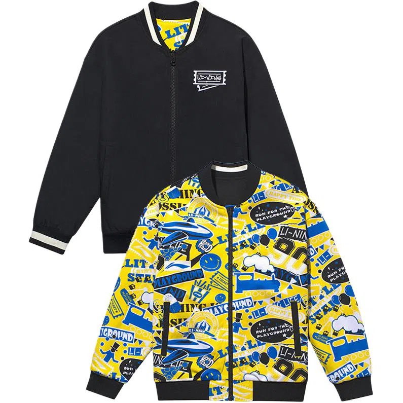 李宁儿童 无领长袖夹克 儿童款