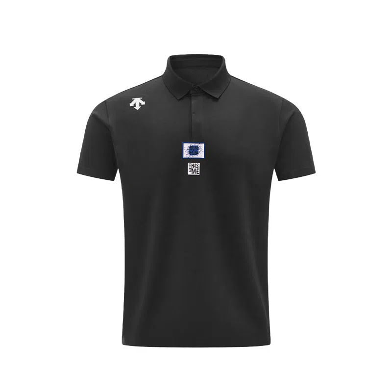 DESCENTE TRAINING logoPolo BK-