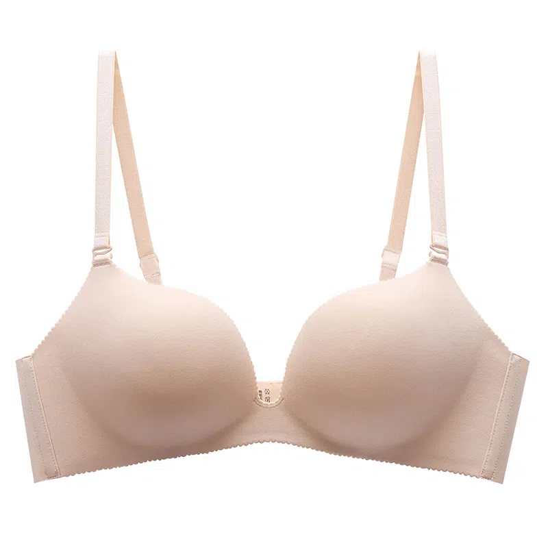 曼妮芬 小胸聚拢无钢圈软支撑裸感提拉简约小波芽文胸 女款