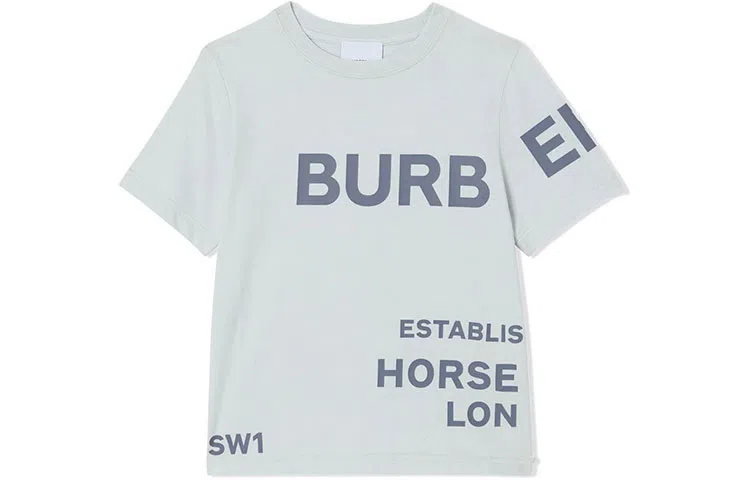 Burberry SS22 Logo T-Shirt Kids Gray