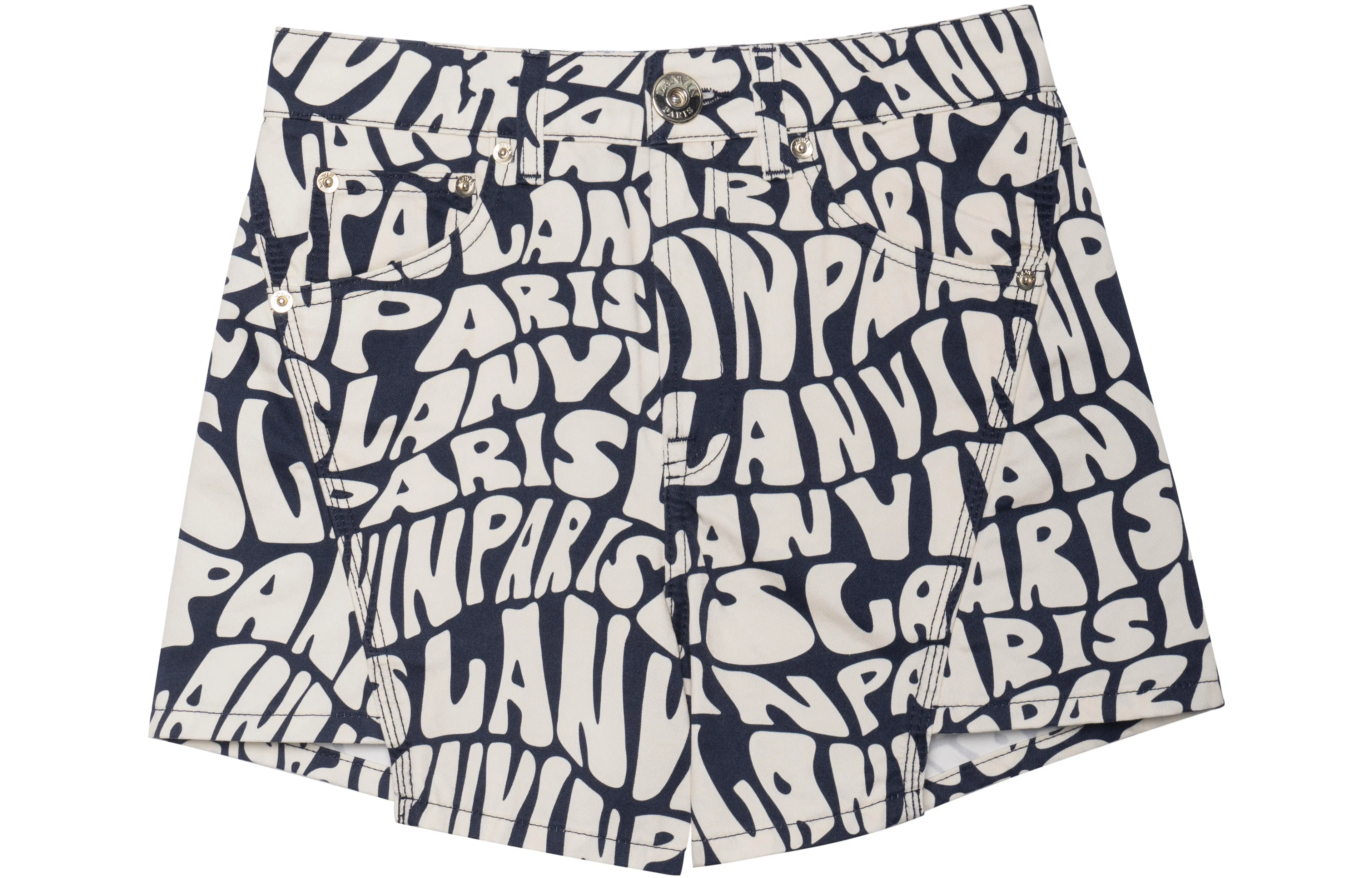 Lanvin SS21 Navy Denim Shorts