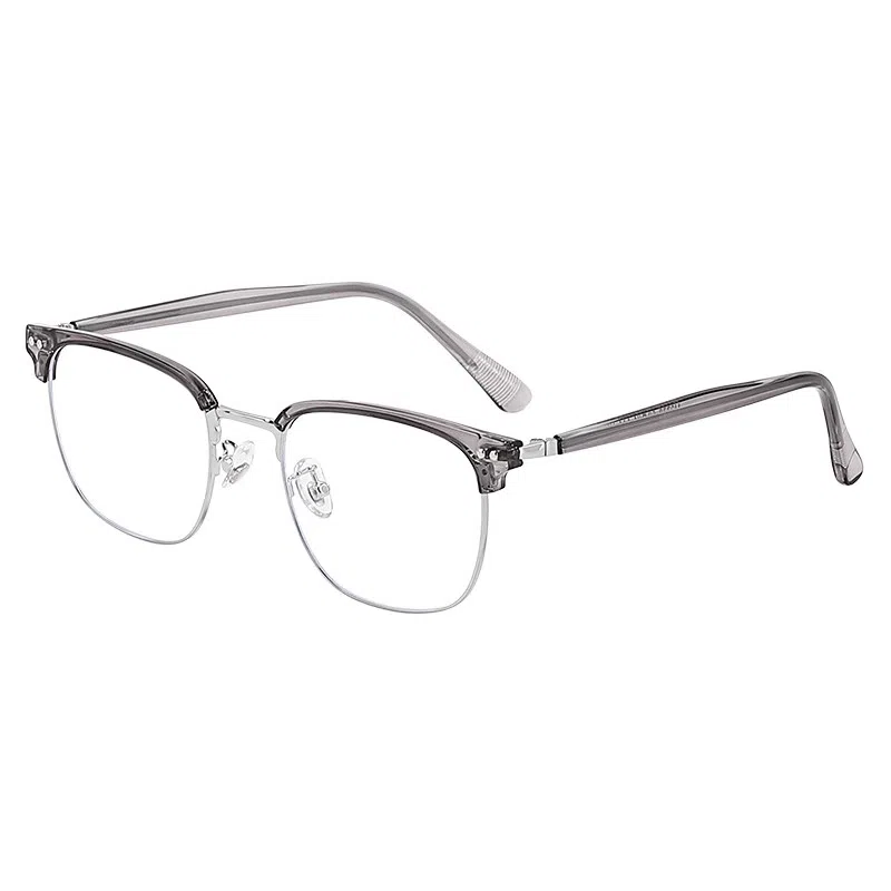 佐川 超轻复古半框眼镜框 斯文文艺学院风近视眼镜 圆脸百搭 可配防蓝光变色 金属 圆形 光学镜架 男女同款情侣款