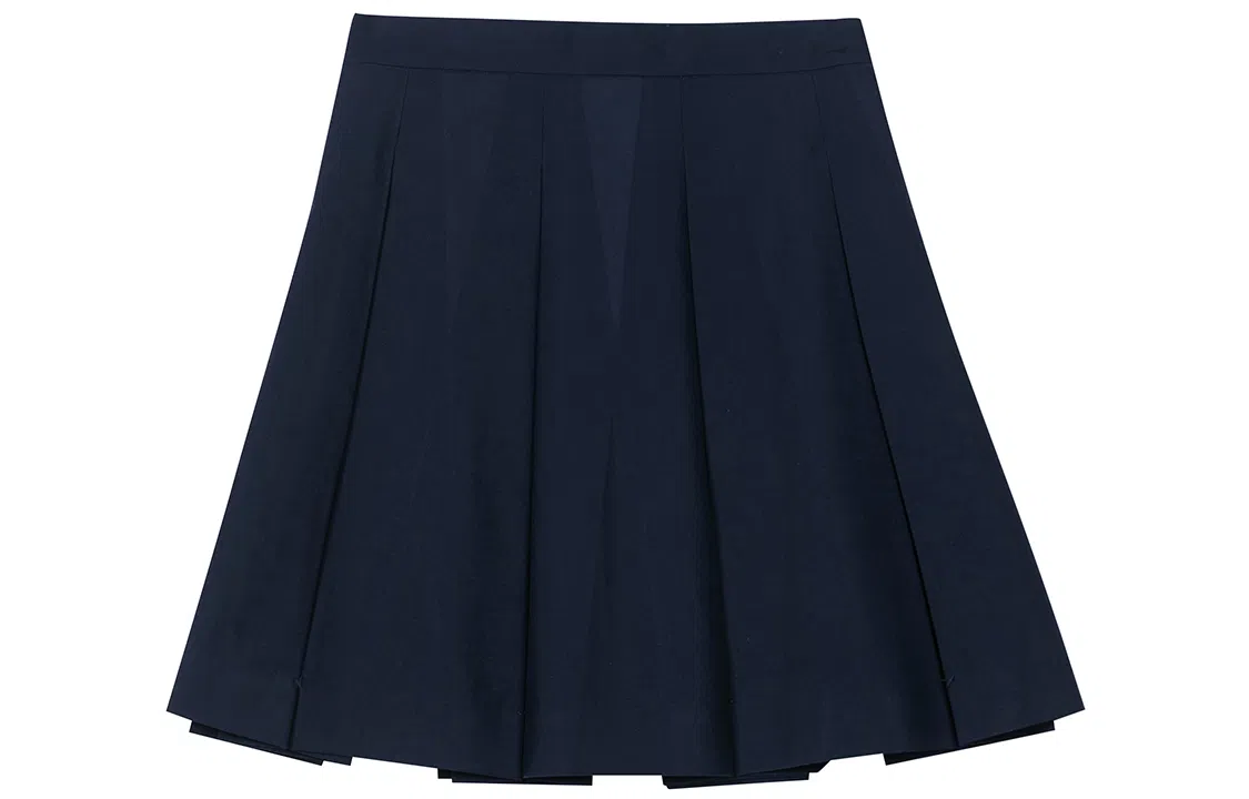 东鲸岁时记 八箱箱褶裙纯色褶皱短款半身裙