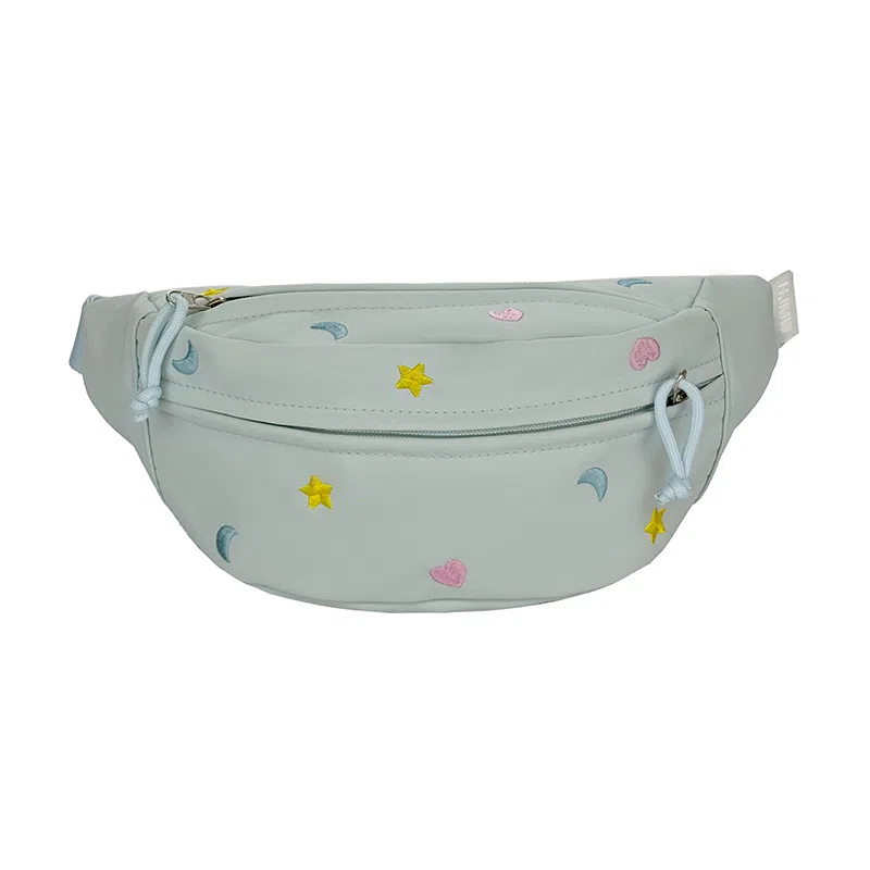 行途 可爱卡通休闲运动斜挎包轻便旅行胸前防水 帆布 帆布包腰包 女款 多色