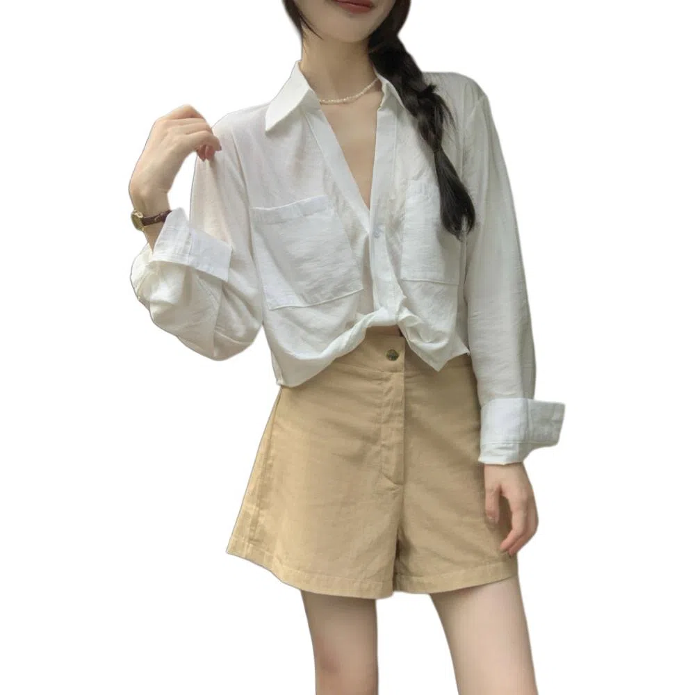 水中花 纯色百搭通勤休闲套装 女款