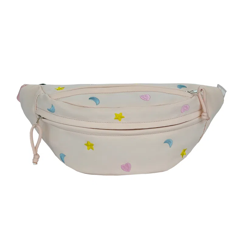 行途 可爱卡通休闲运动斜挎包轻便旅行胸前防水 帆布 帆布包腰包 女款 多色