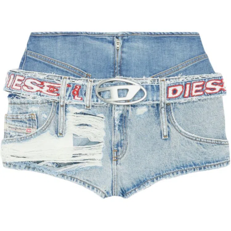 DIESEL OVAL-D Denim Shorts