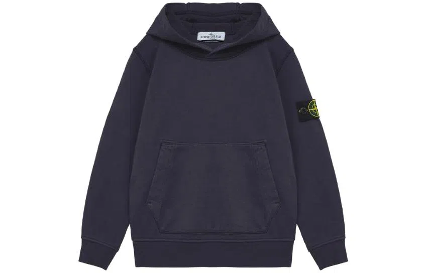 Stone Island Hoodie Midnight Blue Kids