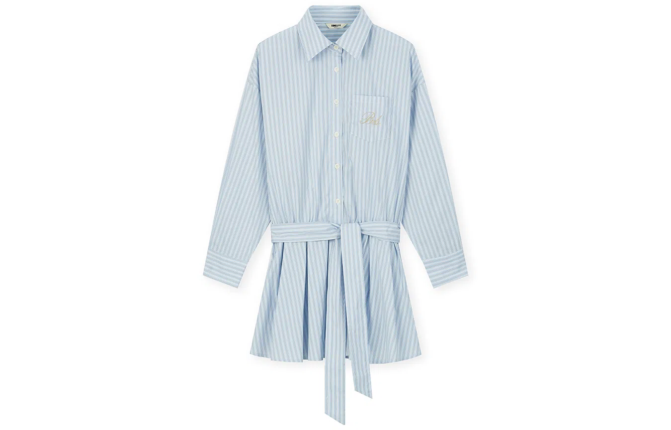 BONELESS Dress Blue Stripes