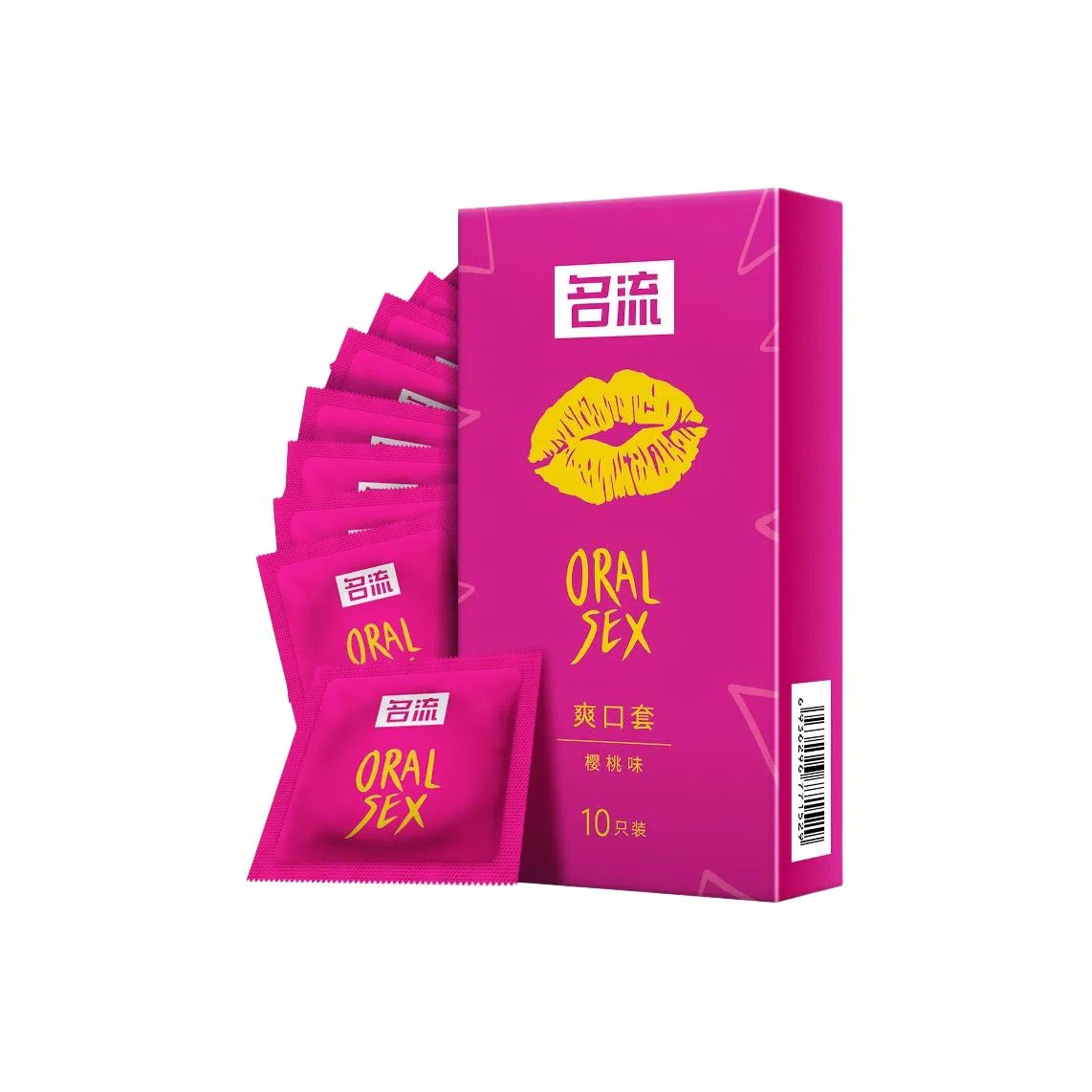 名流 爽口超薄情口交套避孕套