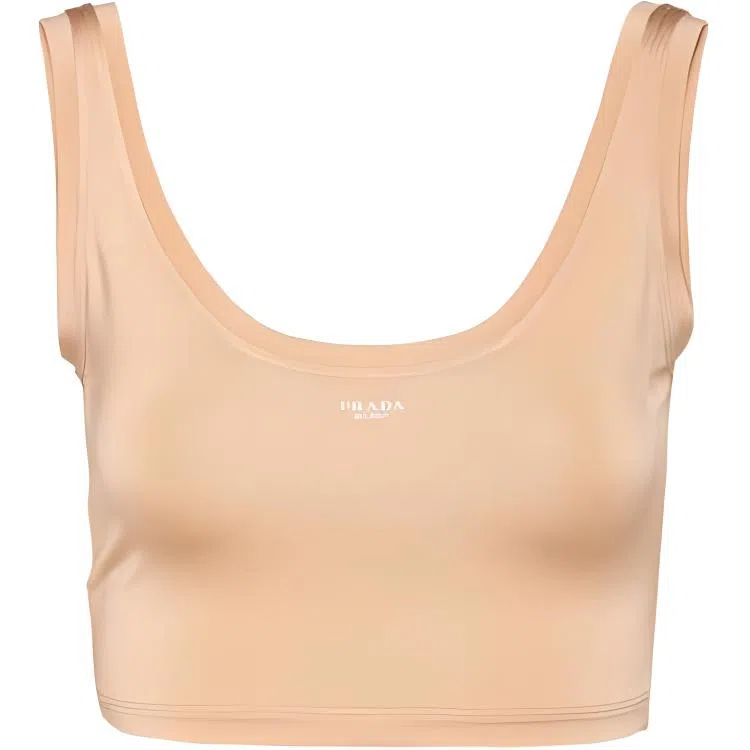 PRADA SS23 Letter Print Tank Top Orange