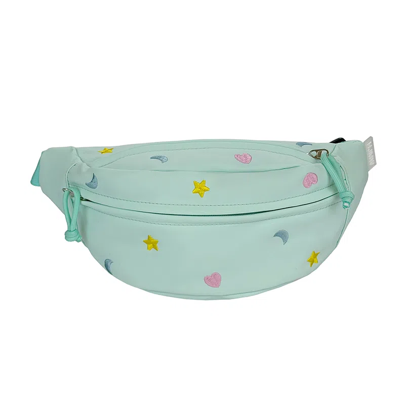 行途 可爱卡通休闲运动斜挎包轻便旅行胸前防水 帆布 帆布包腰包 女款 多色