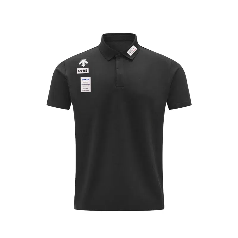 DESCENTE TRAINING logoPolo BK-