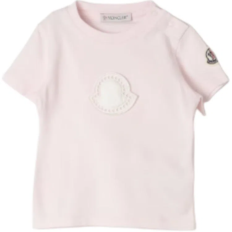 Moncler Logo T-Shirt Pink Kids