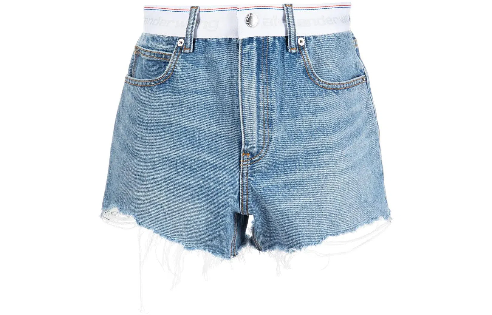 Alexander Wang Bite Series Blue Denim Shorts