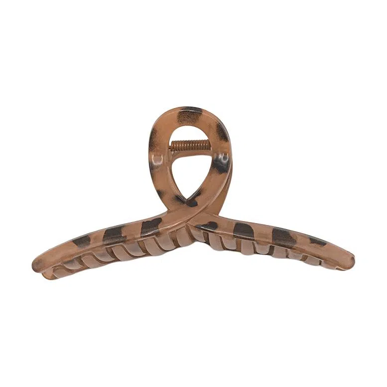 简应舒 豹纹大号 亚克力 发夹 男女同款情侣款