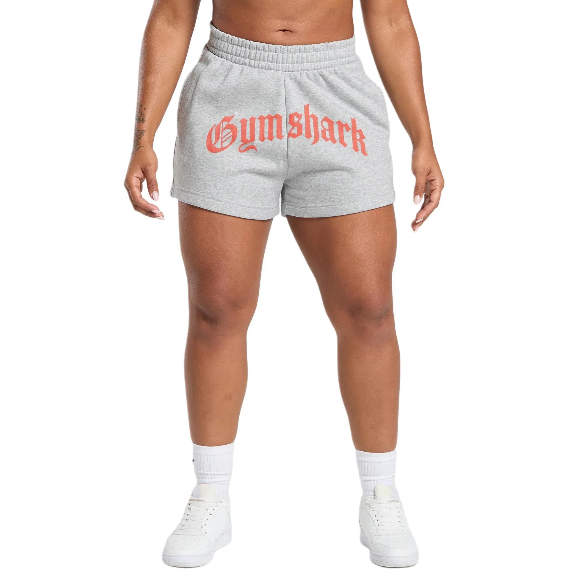 GYMSHARK Strength Department Graphic Shorts logo