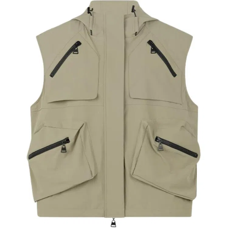 美洋 户外旅行家纯色连帽马甲 女款