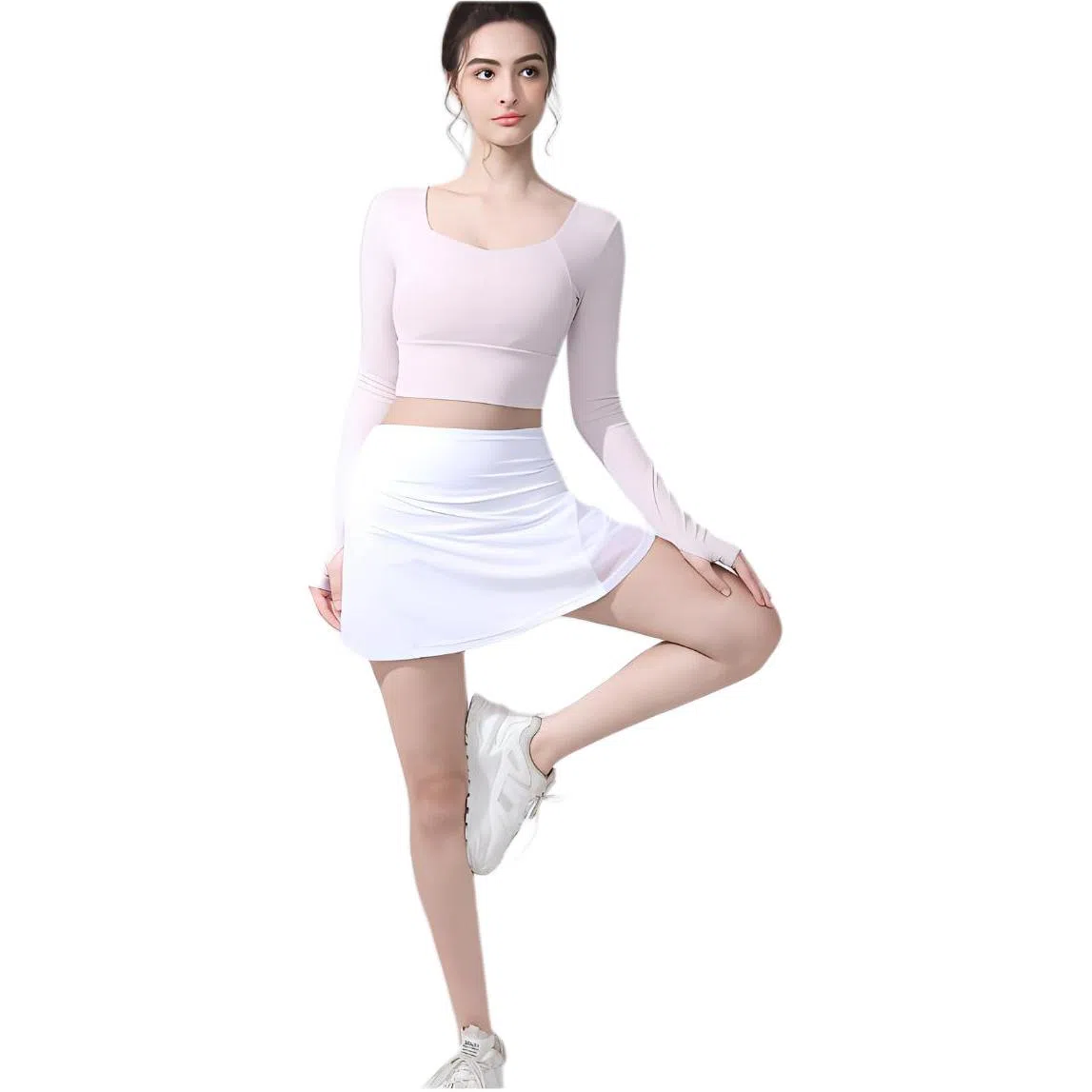 欧迪芬 简约舒适高腰修身包臀设计百搭纯色显瘦优雅可爱性感个性气质休闲短裙 女款