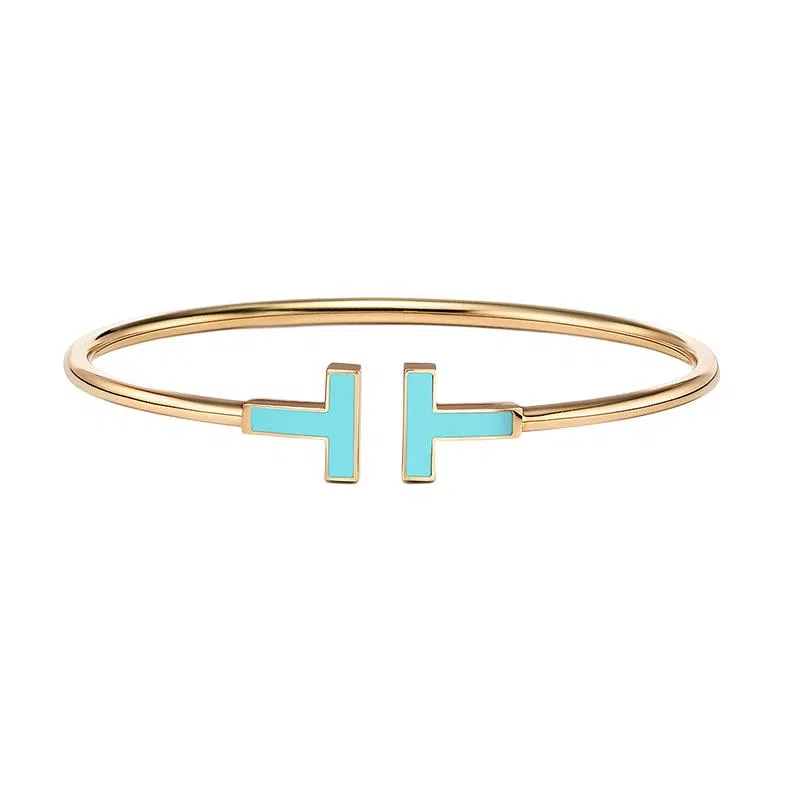 Tiffany & Co. Turquoise Coil Gold Bracelet