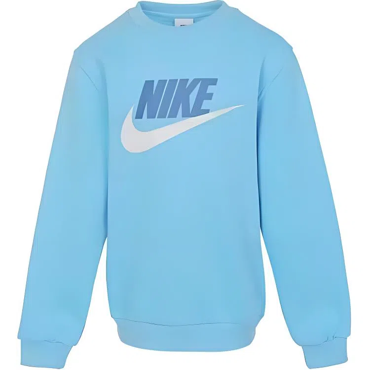 Nike K NSW CLUB FLC CREW LS HBR logo