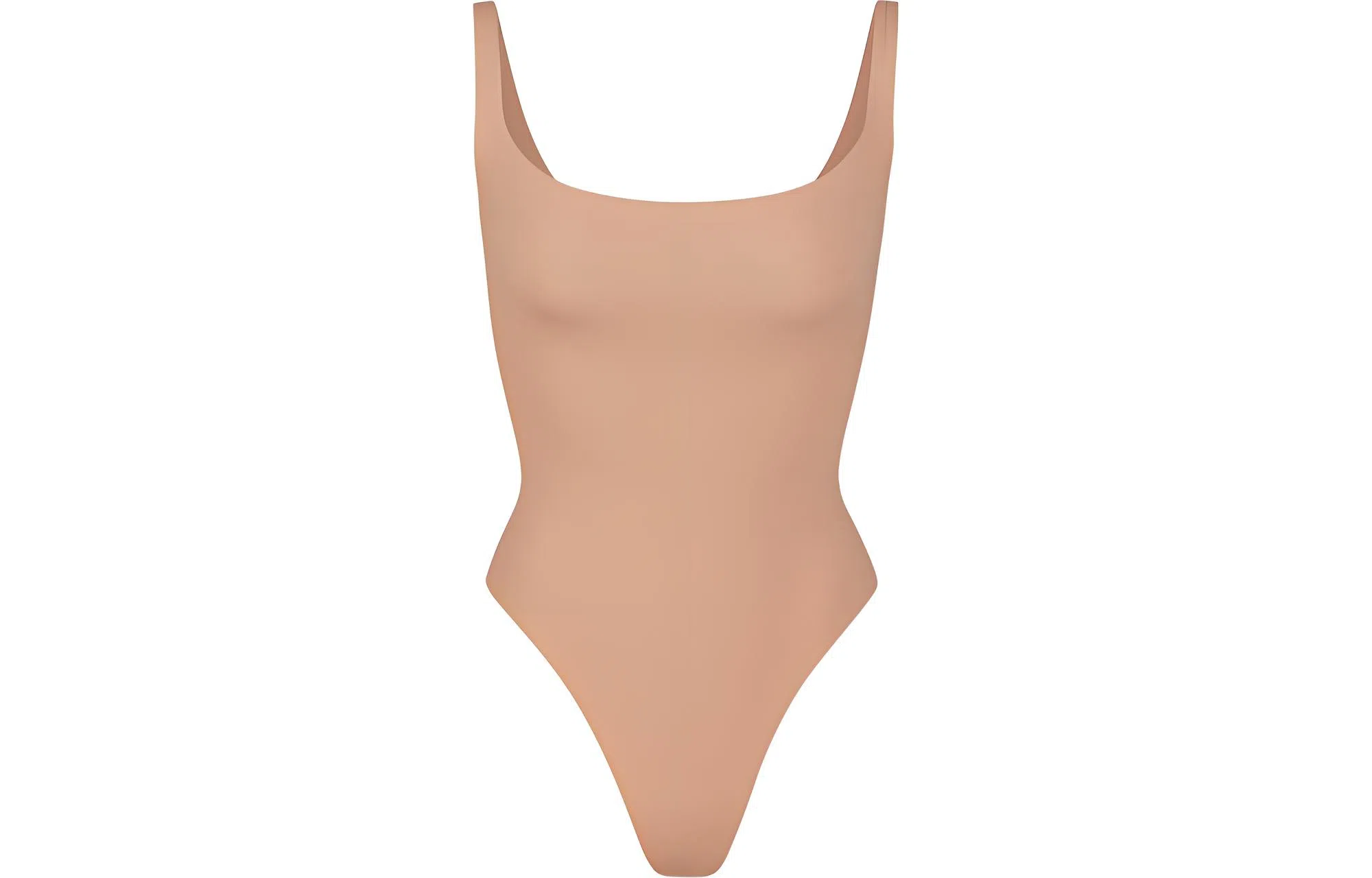 SKIMS Fits Everybody Square Neck Bodysuit Ochre