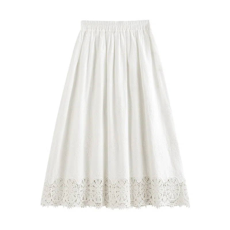 茵曼 宽松中腰适中休闲长裙 女款