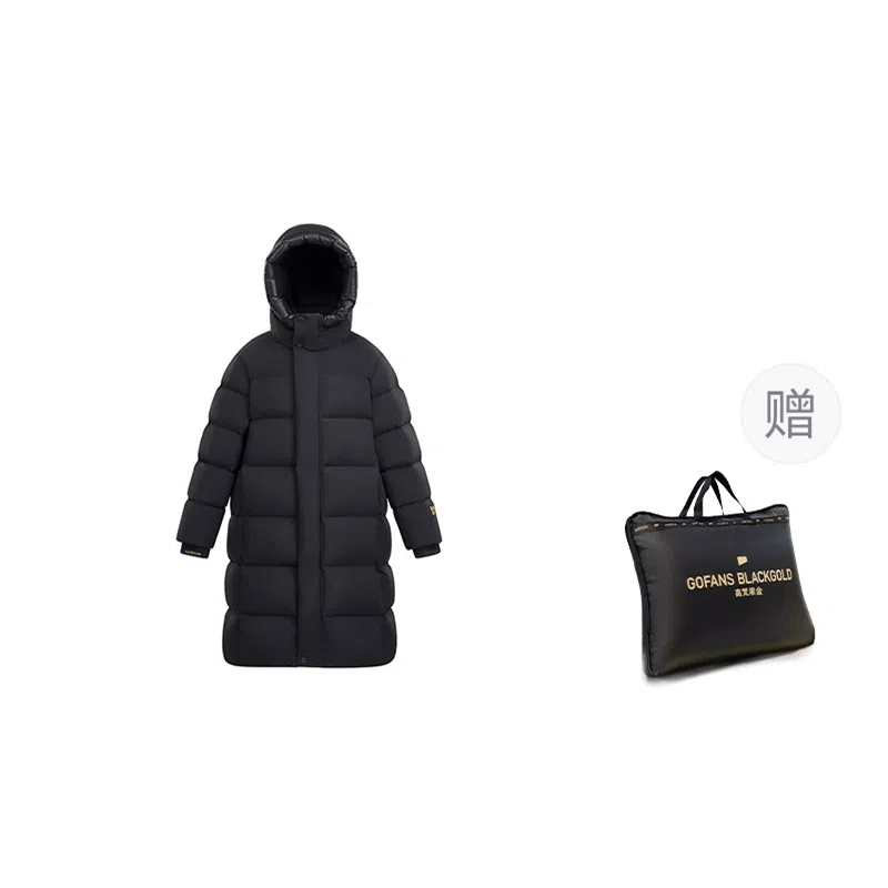 儿童款 高梵 黑金鹅绒服小火山旗舰款长款时尚冬季厚羽绒服