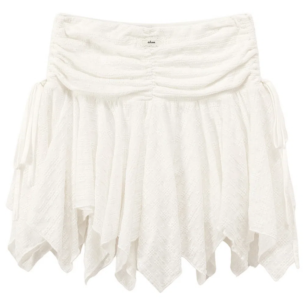 CHUU Lace Skirt White