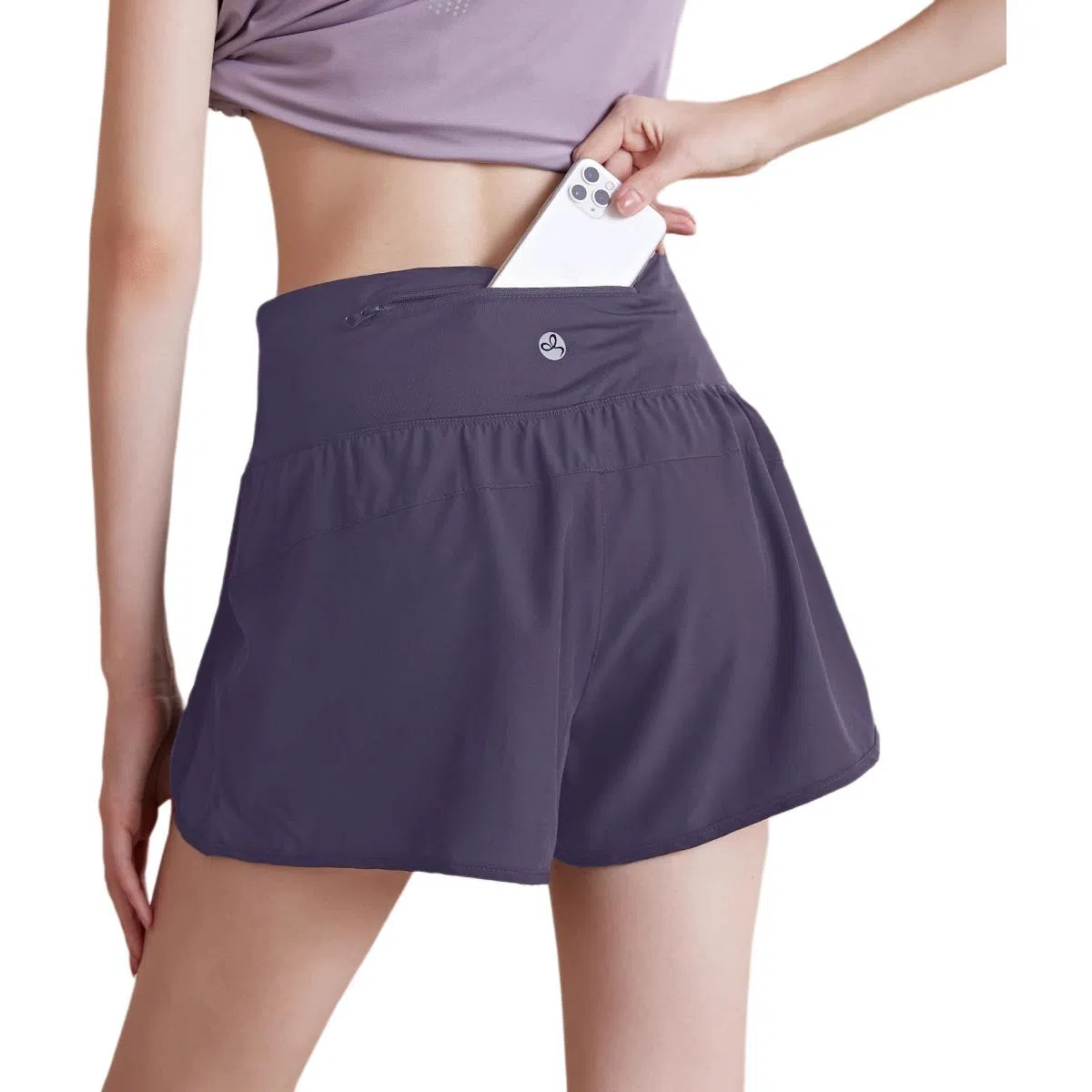 达兹 防走光跑步训练速干透气瑜伽三分裤运动短裤 女款