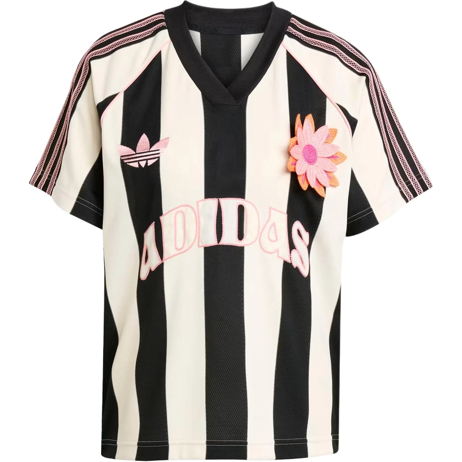 adidas V-Neck Loose Tee White