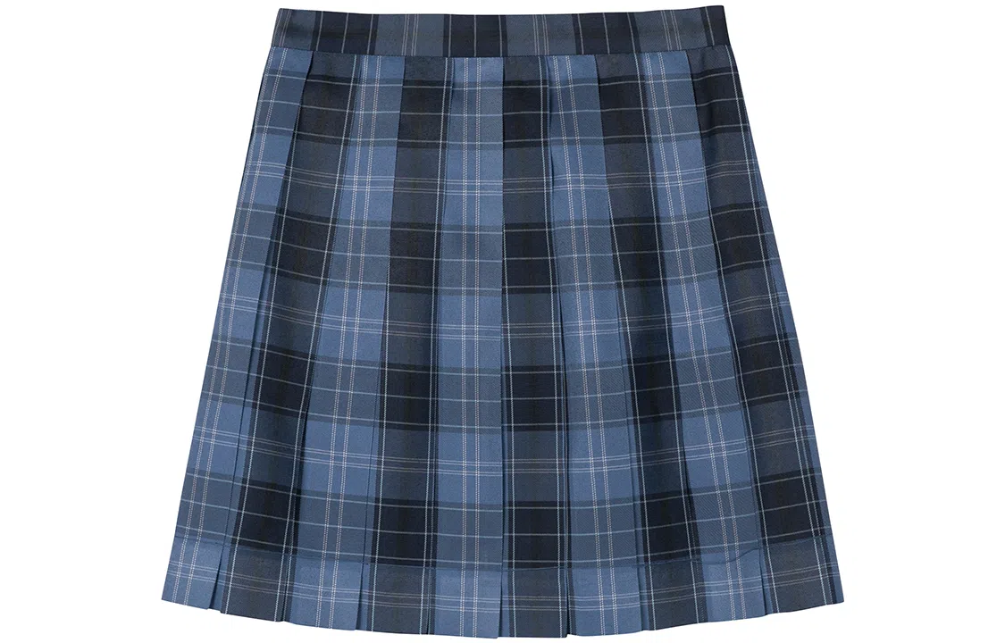 东鲸岁时记  格纹学院风短款百褶半身制服裙装 水梨町