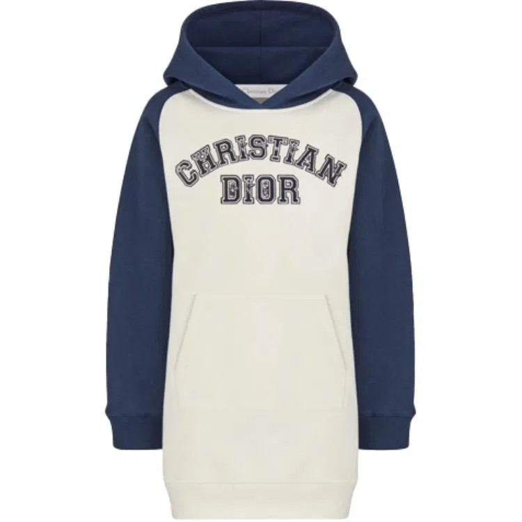 DIOR x KENNY SCHARF Hoodie Dress White