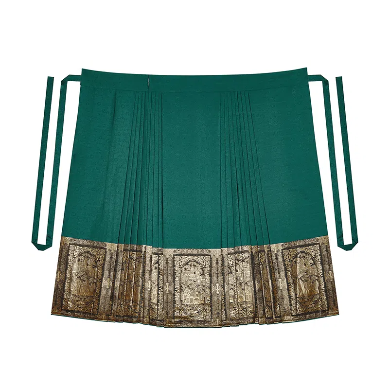 楼中阁织造司原创明制汉服仿妆花织金马面裙上衣搭配秋冬加绒长袄