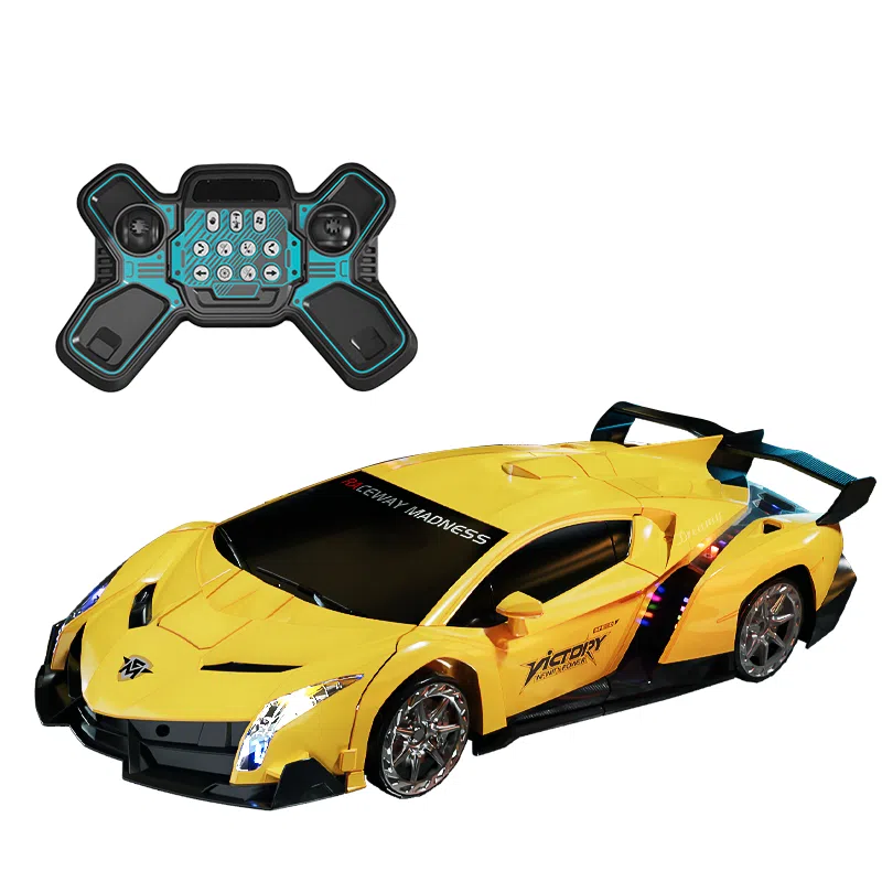 益米 四驱漂移汽车 变形机器人 炫酷声光喷雾 遥控玩具