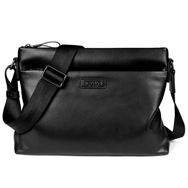 PABOJOE Business Leather Messenger Bag Black