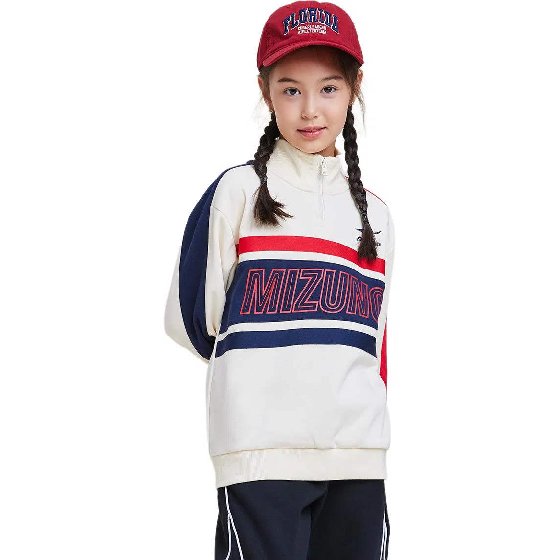 Mizuno Colorblock Logo Sweatshirt Kids