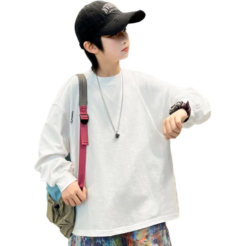 棉基因卫衣 圆领落肩亲肤长袖 儿童款