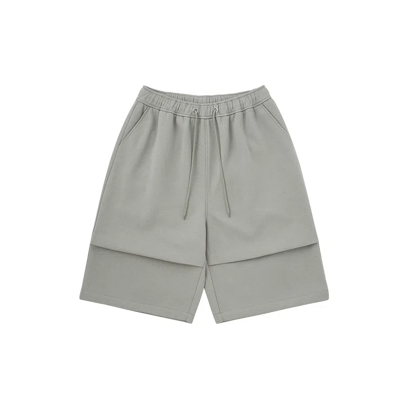膨胀潮牌 美式潮牌系绳阔腿宽松休闲短裤 男女同款