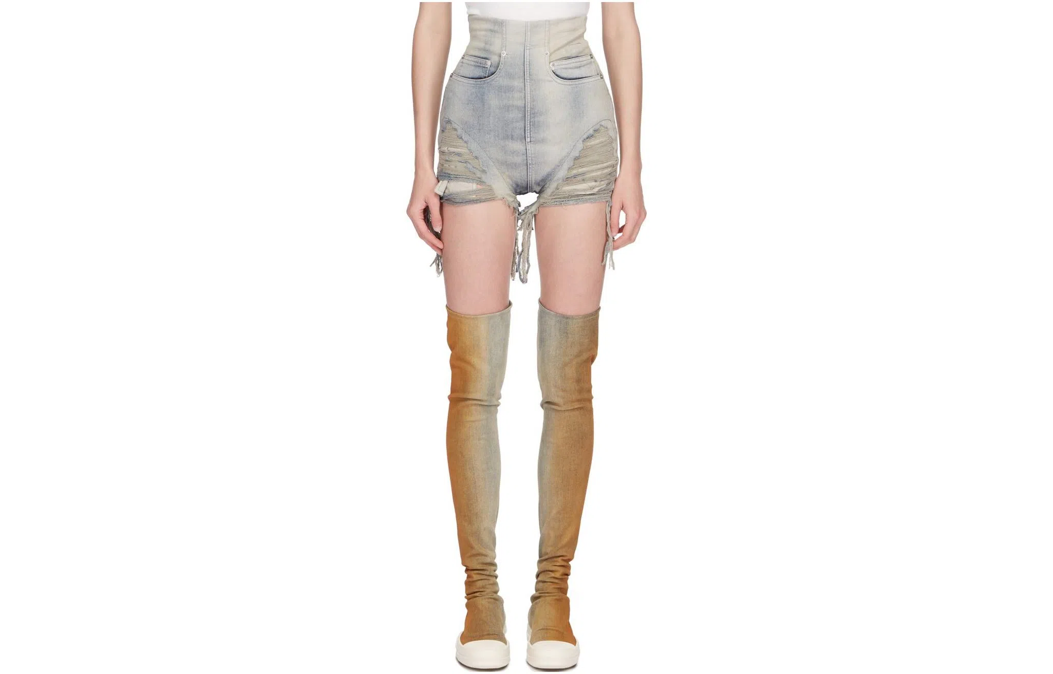 Rick Owens DRKSHDW SS24 Denim Shorts