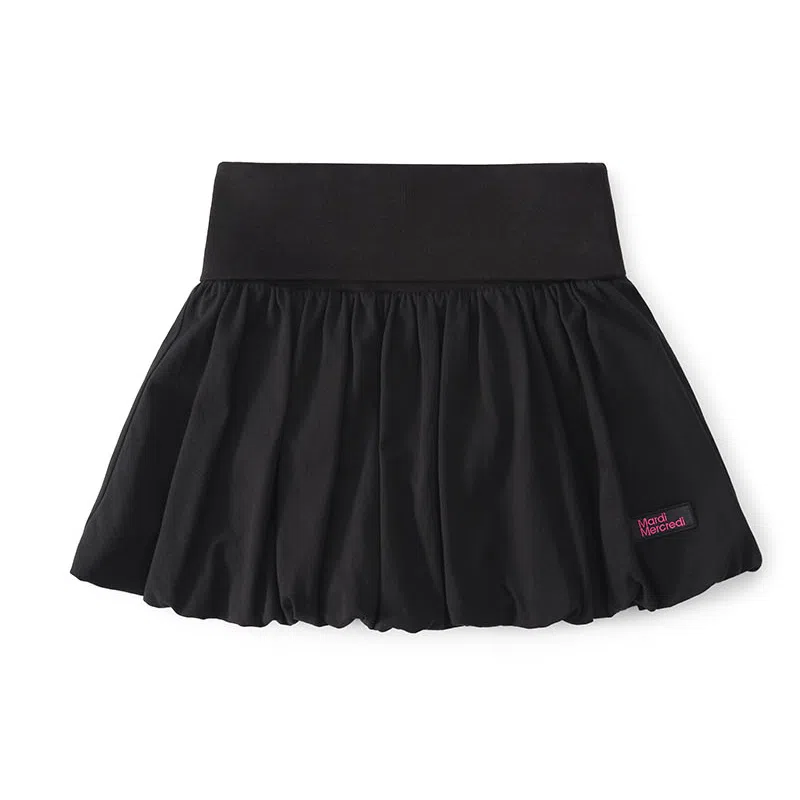 MARDI MERCREDI SS25 VOLUME MINI SKIRT_BLACK