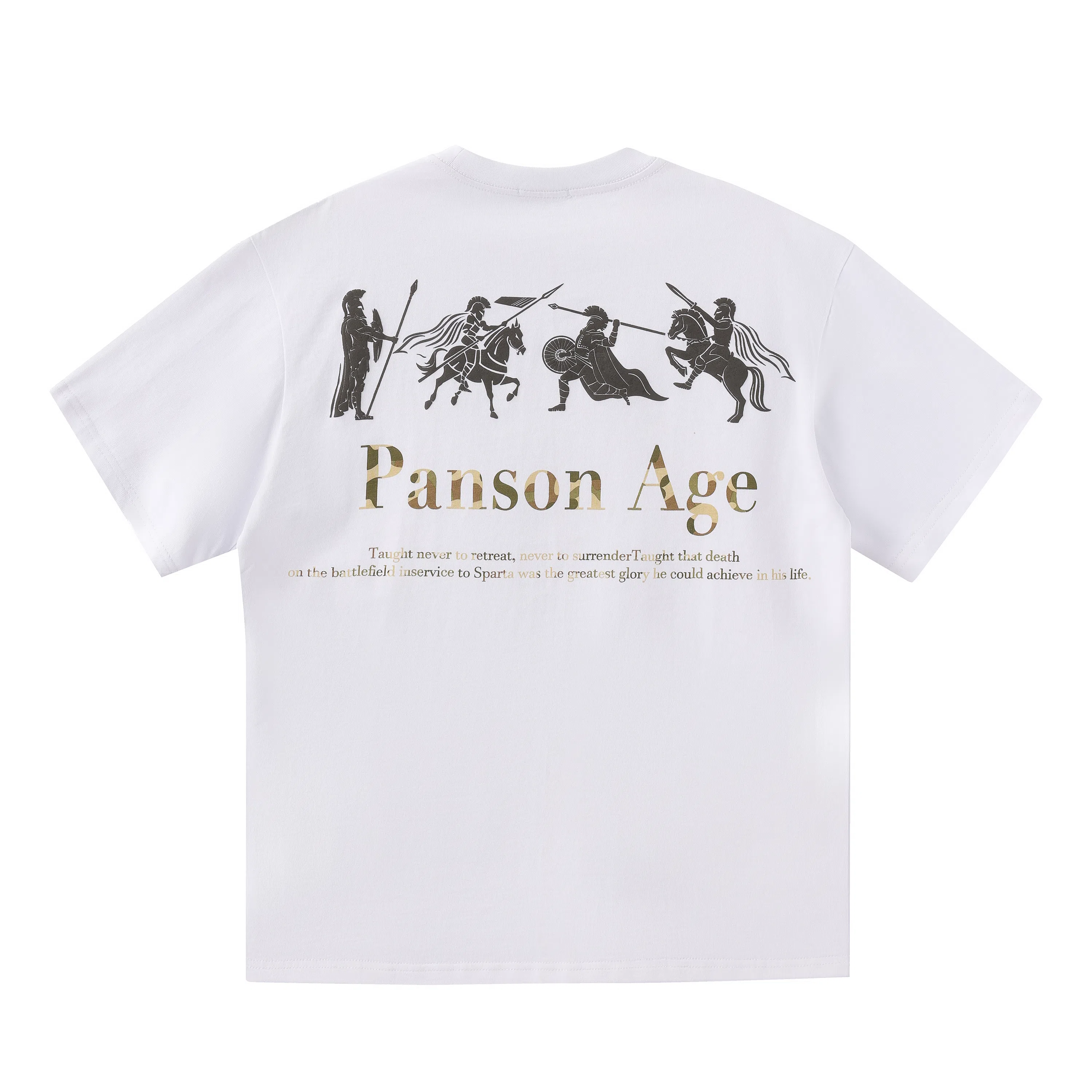 COLDSTONE Sparta Print Crewneck T-Shirt