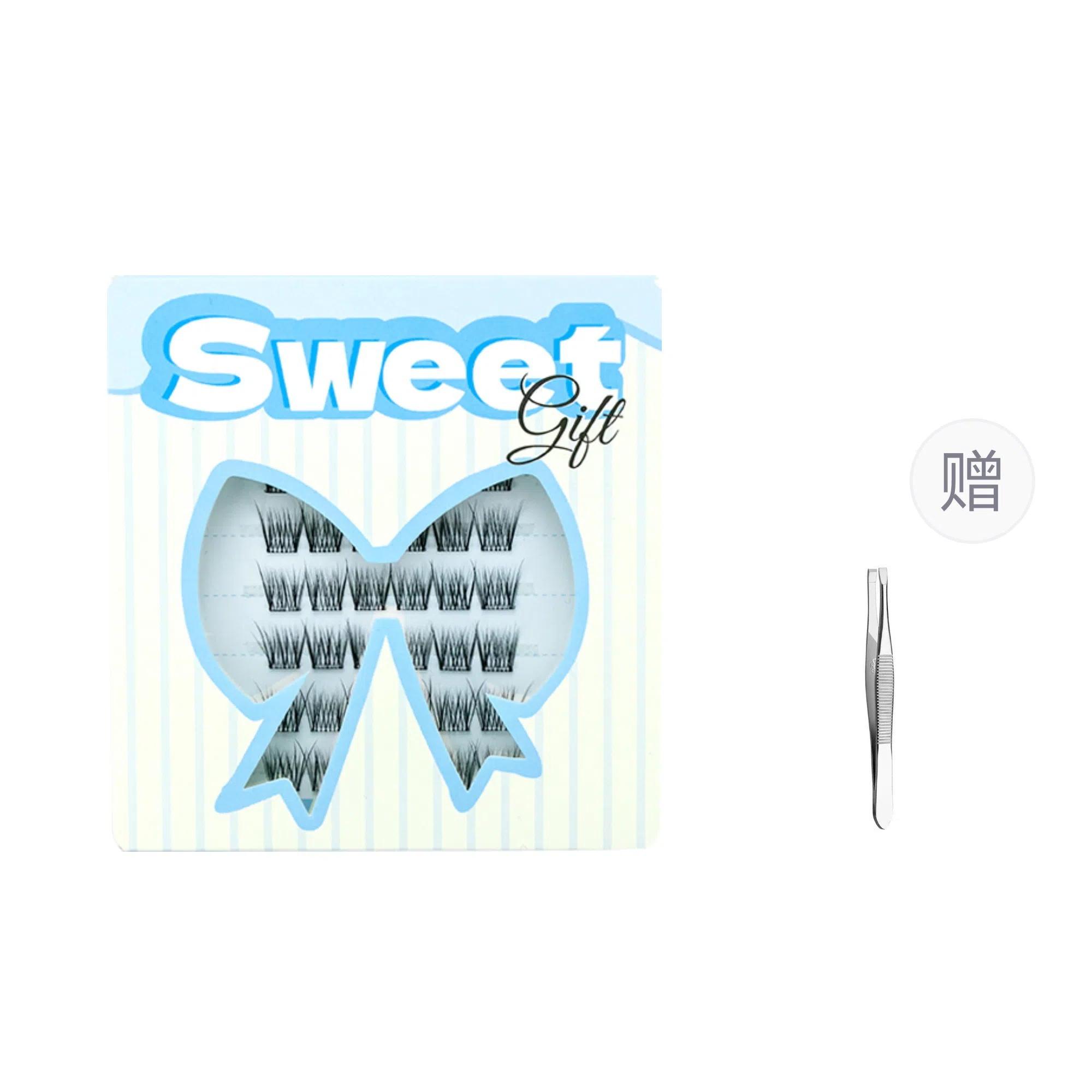 酷乐丝 免胶款 夏日小珍珠 假睫毛 单簇纤长 仿真舒适 懒人睫毛 夏日凌乱感睫毛 新手化妆