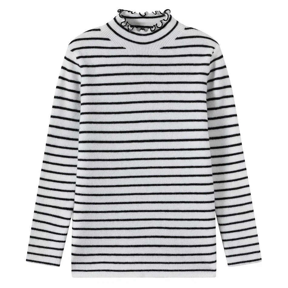 青蛙王子 条纹舒适柔软百搭毛衣 儿童款