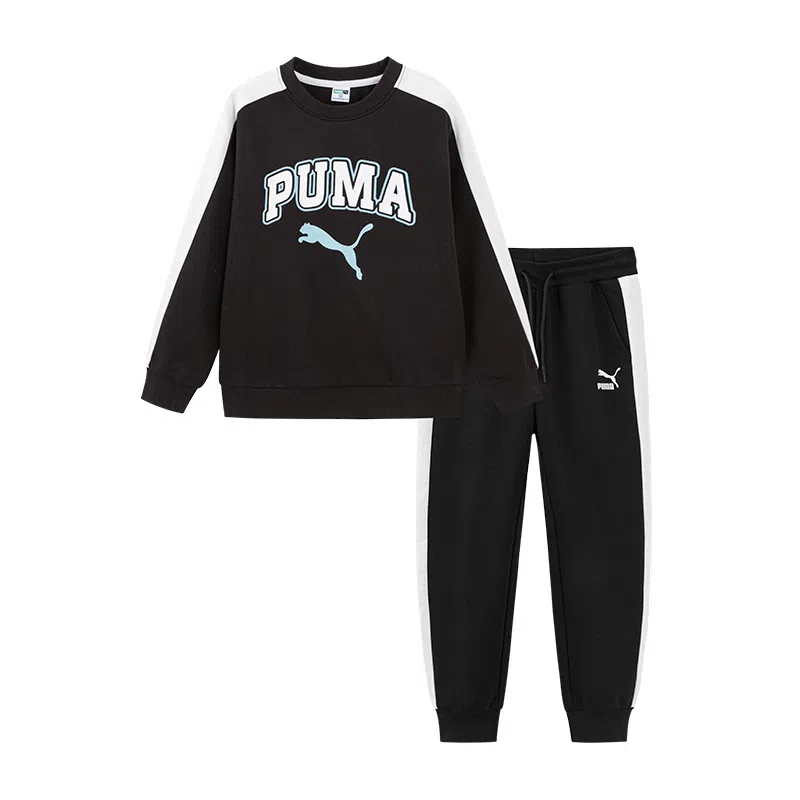 PUMA T7 Sportstyle Classic Crewneck Kids Black