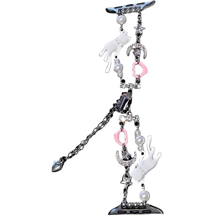 导维 手表表带 苹果适用 合金材质 珍珠手链腕带男女通用