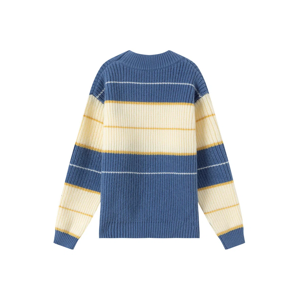 青蛙王子 时尚洋气休闲百搭条纹长袖毛衣 中小童