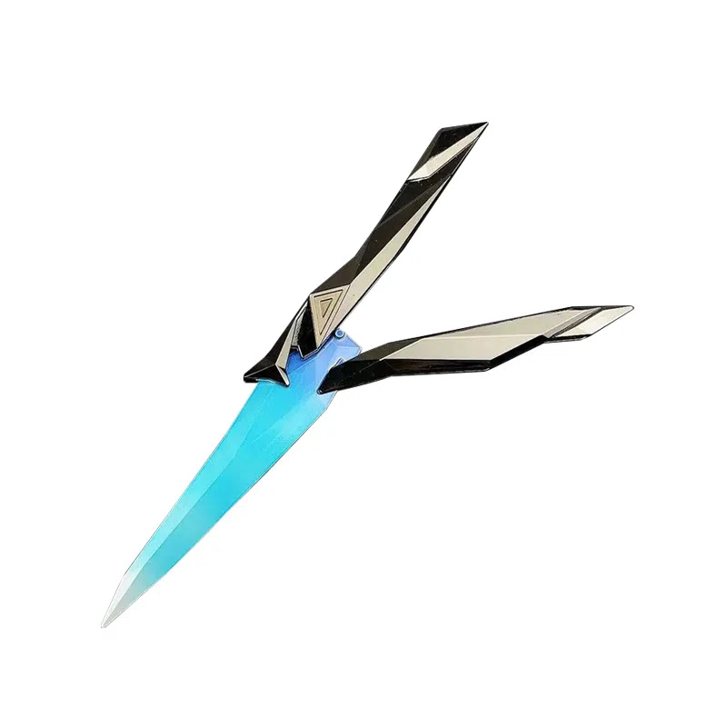 一点潮玩 全塑蝴蝶刀 优雅外观 可折叠 轻巧易拿 成品模型