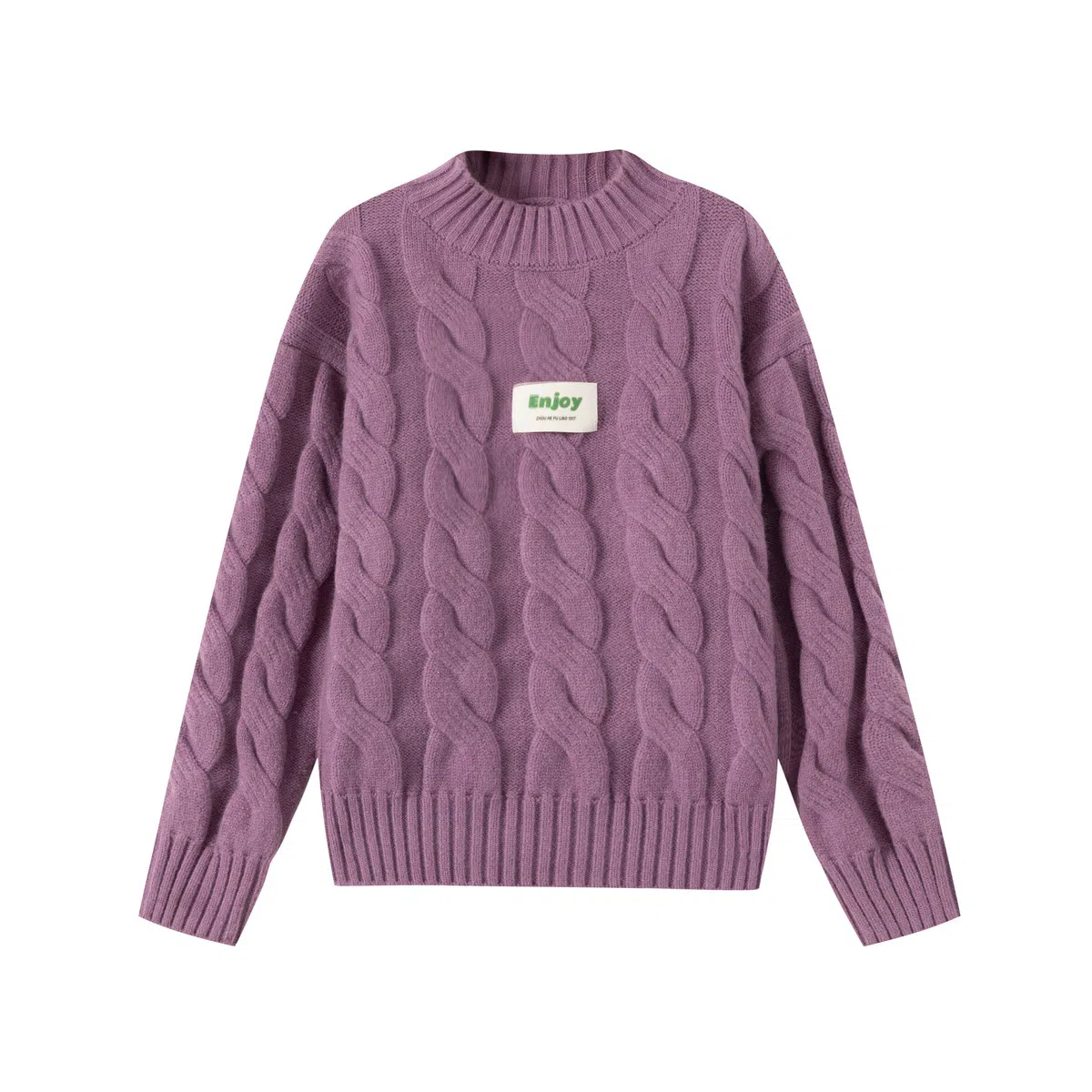 青蛙王子 时尚洋气落肩字母印花长袖毛衣 中小童